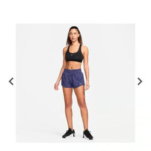 NEW Nike Women's Tempo Dry Core 3'' Running Shorts: purple & black XL $45 retail